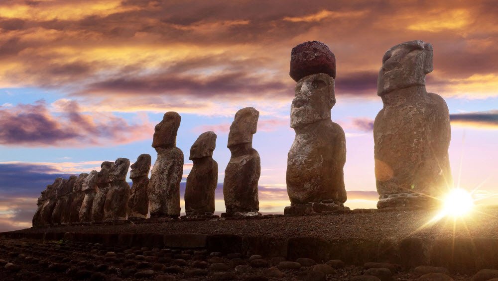 Ahu Tongariki, Easter Island, Chile